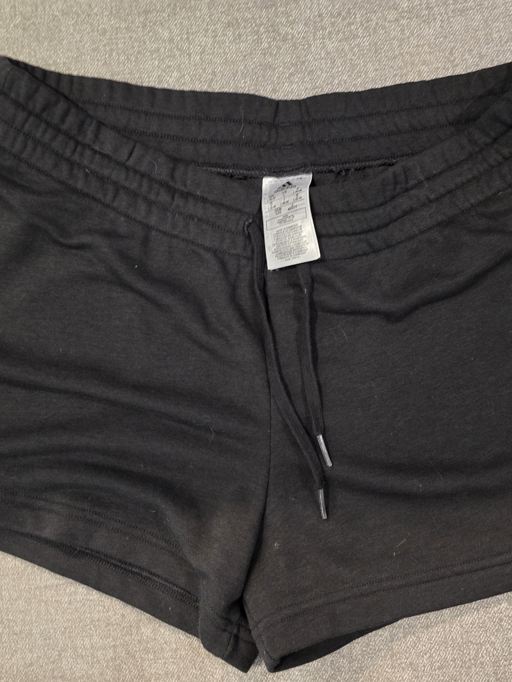Women’s Black Adidas Drawstring Lounge Shorts